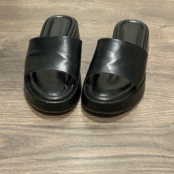 Target Black Slide Sandals - Picture 3 of 6